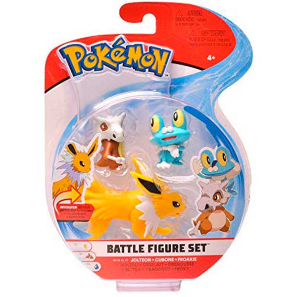 Pokemon Figuras Pack Jolteon-Cubone-Froakie