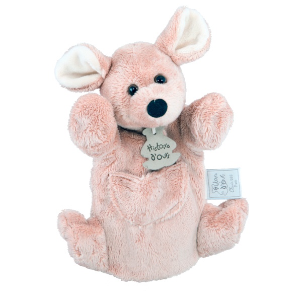 Doudou Marioneta Ratoncito Marrón 25cm
