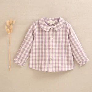 Dadati camisa bebé vichy malva N40