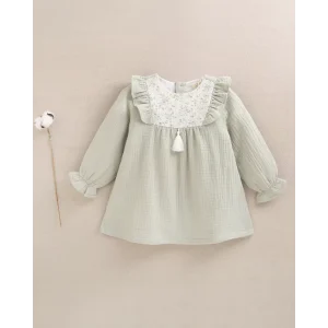 Dadati vestido muselina verde N13