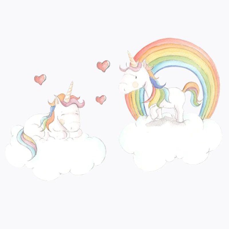 Vinilo Decorativo Twin Unicornio La Nanita